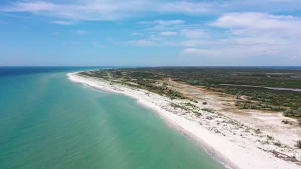 Aerial Drone Landscape Island Sea Paraíso Hermosa Naturaleza Alrededor — Vídeos de Stock