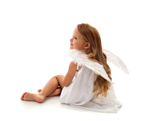 Kis angyal ül — Stock Fotó