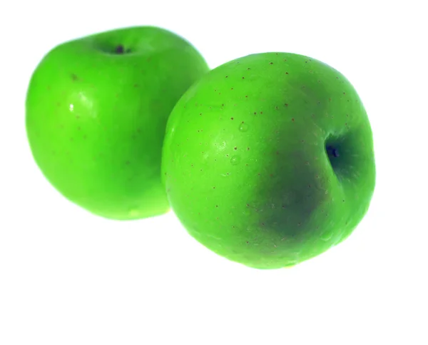 Big green apples — Stock Photo, Image