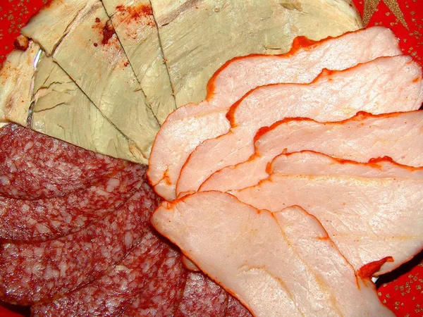 Лосося риба харчова ковбаса — стокове фото
