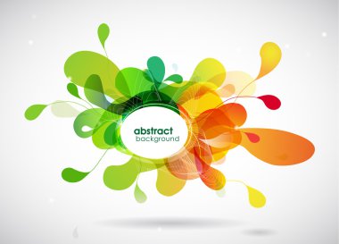 renkli arka plan ile daireler.