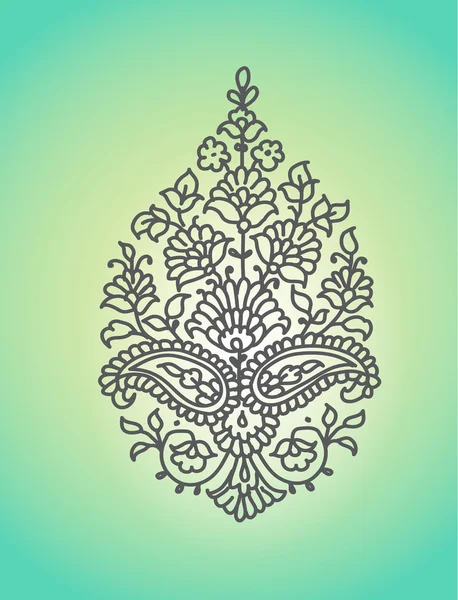 Paisley. Ethnic ornament. Vector illustration isolated. — Stock Vector