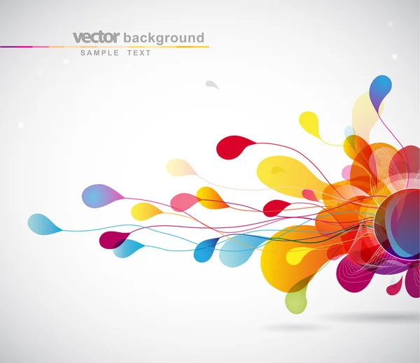 Abstract colored background with circles. — Stock Vector