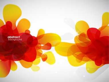 Soyut mavi kabarcıkları ile senin kendi metin için yer.