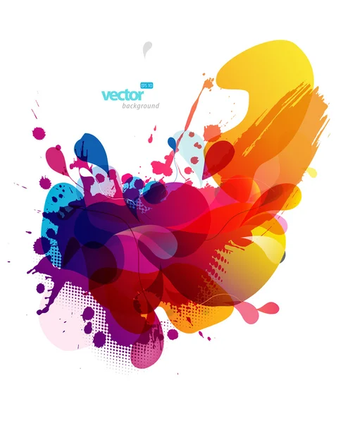 Abstract colorful splash illustration. — Stock Vector