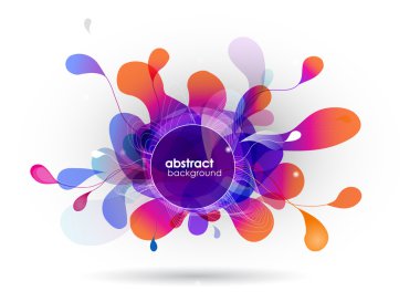 renkli arka plan ile daireler.