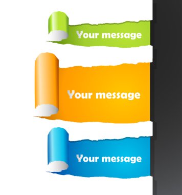 kalçası için kendi metin yer kağıtlarla kümesinin. 