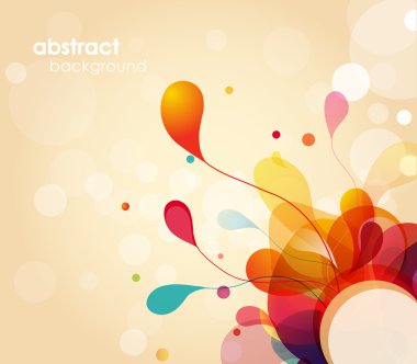 renkli arka plan ile daireler.