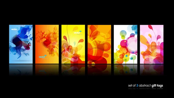 Set of abstract colorful circle illustrations. — Stock Vector