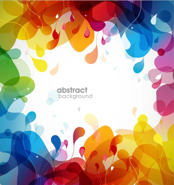 Fondo abstracto colorido con flores. — Vector de stock