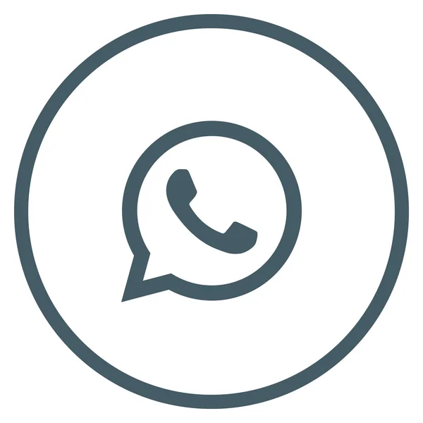 Ícone da Web original azul WhatsApp —  Vetores de Stock