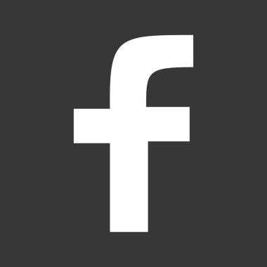 Orijinal kare Windows 8 tarzı gri Facebook Web simgesi
