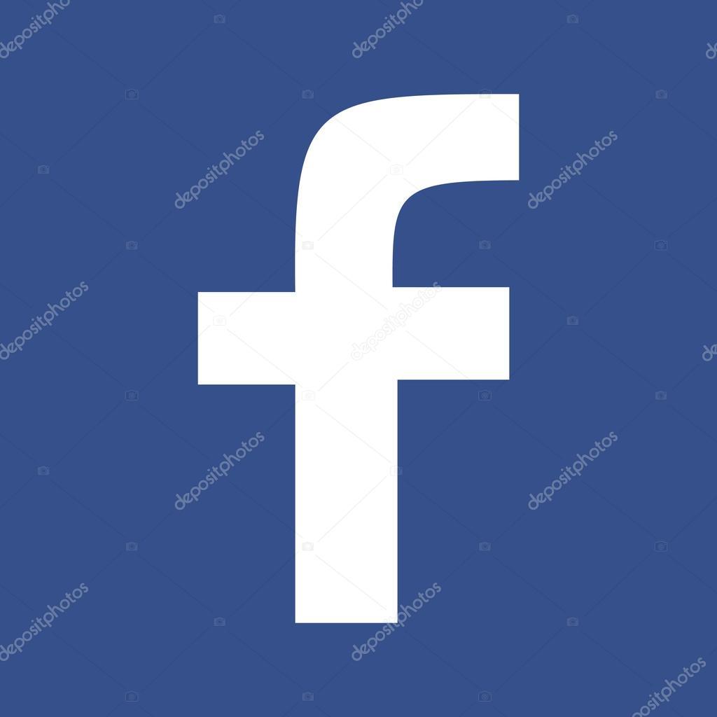 Prague, Czech Republic - July 11, 2015. Modern blue facebook web icon with original letter F in windoes 8 style