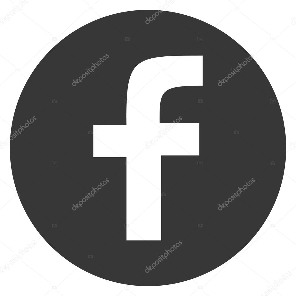 Prague, Czech Republic - July 11, 2015. Modern grey facebook web icon with original letter F