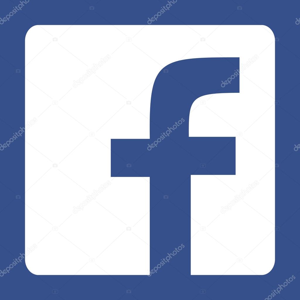 Prague, Czech Republic - July 11, 2015. Modern blue facebook web icon with original letter F