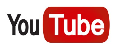 Metin ile modern orijinal geniş Youtube simgesi