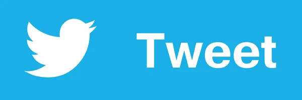 Windows 8 sytle Twitter przycisk Udostępnij — Wektor stockowy