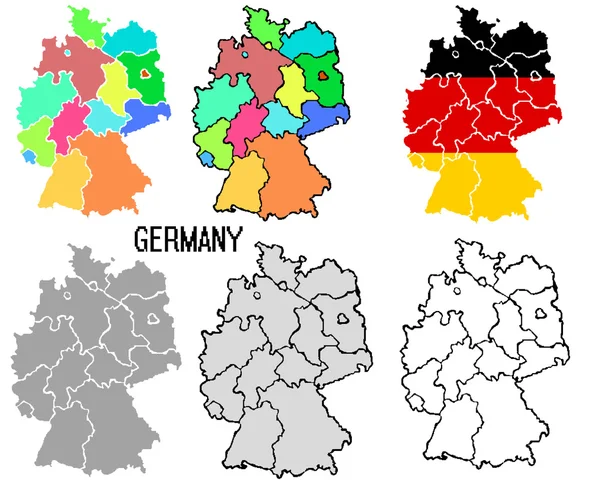 Almanya beyaz izole (piksel)