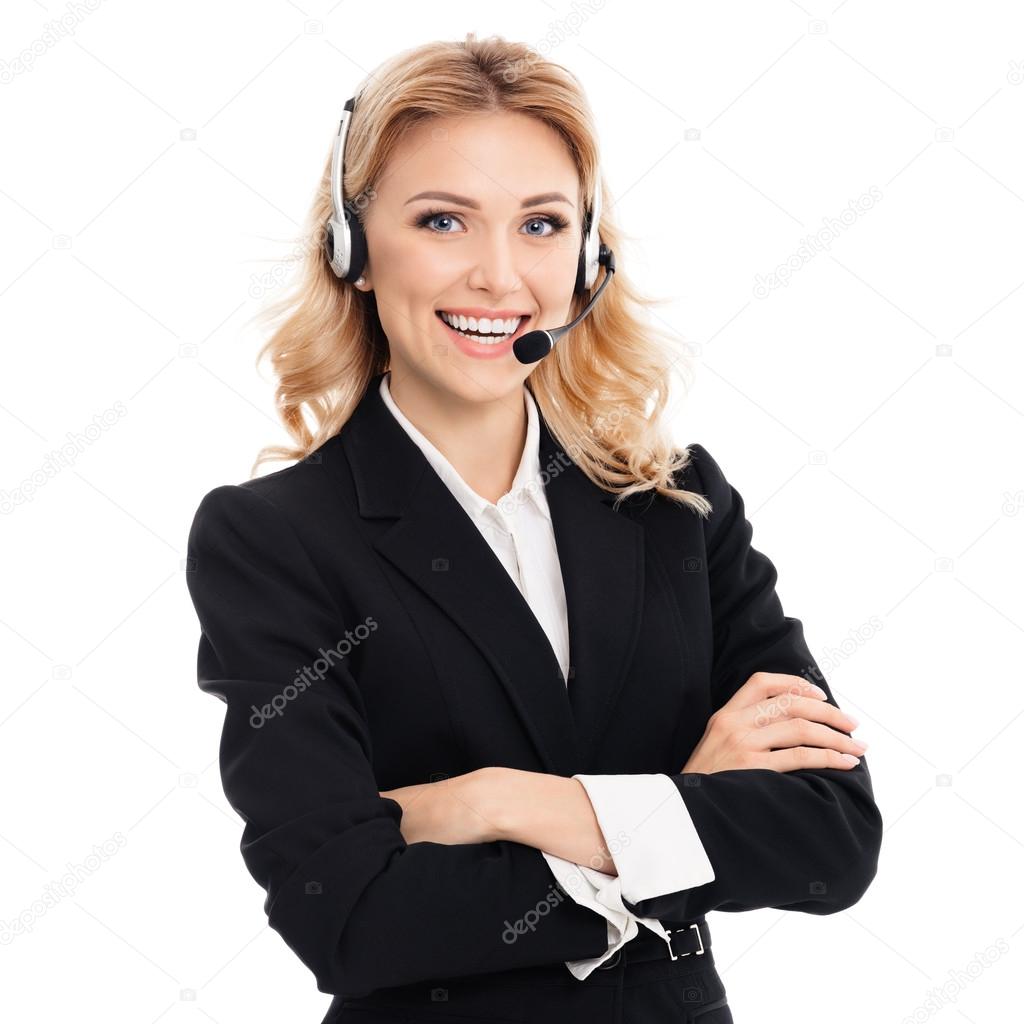 support phone operator, isolated 