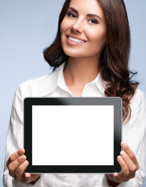 Boş gösterilen işkadını tablet pc, Grey 
