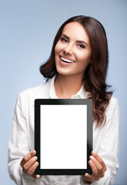 Boş gösterilen işkadını tablet pc, Grey 