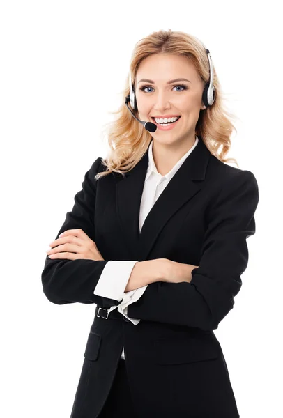 Support phone operator, isolated — Stockfoto