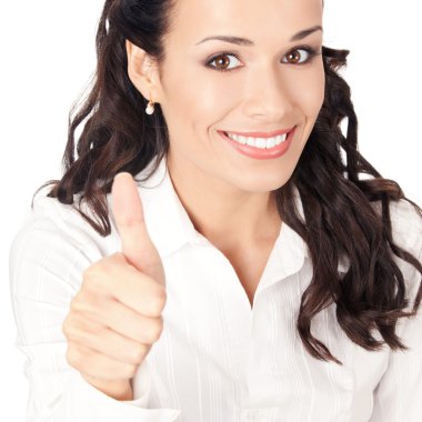 Yaşasın, beyaz ile iş kadını