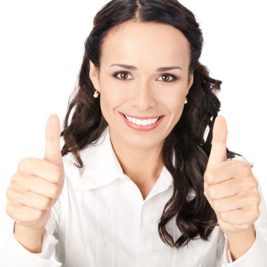 Yaşasın, beyaz ile iş kadını