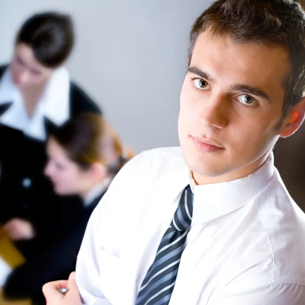 Young businesspeople at office — Stock Photo, Image