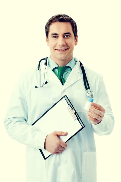 Doktor s lék a schránky — Stock fotografie