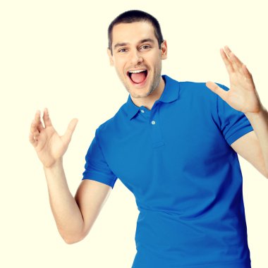 Şok genç adam portresi