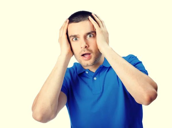 Retrato del joven sorprendido — Foto de Stock