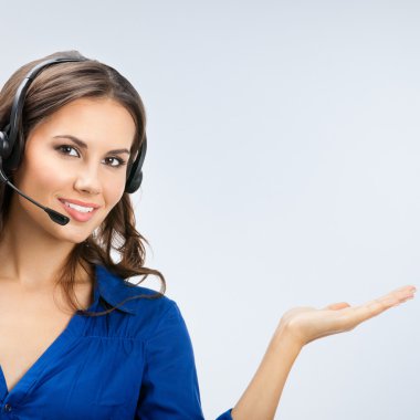Destek telefonu operatörü boşaltmak gösterilen