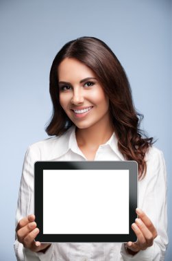 Boş gösterilen işkadını tablet pc, Grey 
