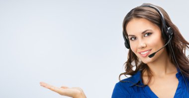 Destek telefonu operatörü boşaltmak gösterilen
