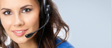 Destek telefonu operatörü kulaklık