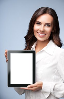 Boş gösterilen işkadını tablet pc, Grey