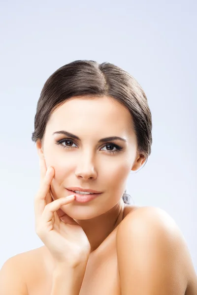 Portrait of woman with naked shoulders — Stock Photo, Image