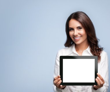 Boş gösterilen işkadını tablet pc, Grey 