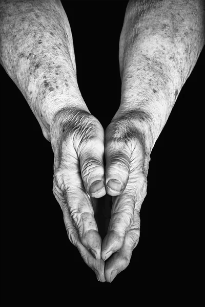 Senior dos manos — Foto de Stock