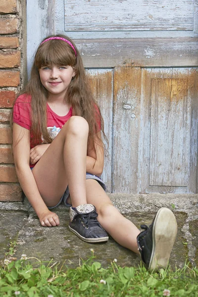 Porträt eines jungen Mädchens — Stockfoto