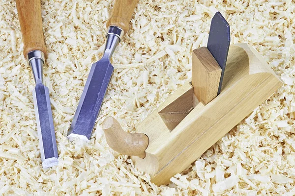 Chisels and spokeshave Royalty Free Stock Images