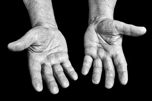 Senior hands — Stock Photo, Image