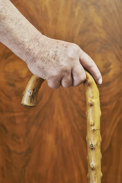 Hände und Knüppel — Stockfoto
