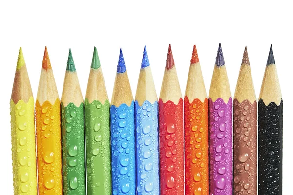 Crayons coloridos Fotografias De Stock Royalty-Free