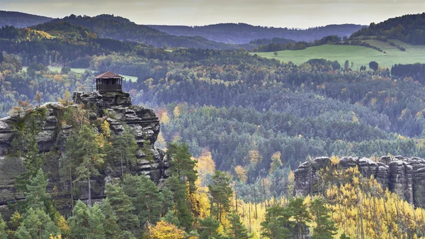 Kilátás nyílik az őszi táj — Stock Fotó