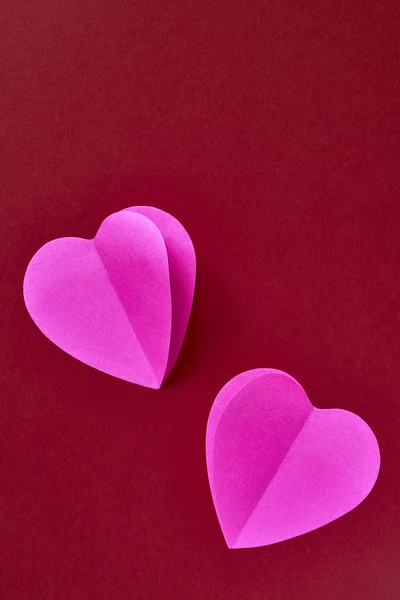 Two paper heart — Stock Photo, Image