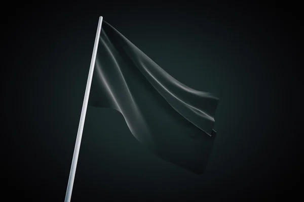 Macha flagą czarny — Zdjęcie stockowe