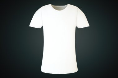 Boş beyaz T-shirt açık