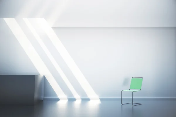 Rummet med grön stol — Stockfoto